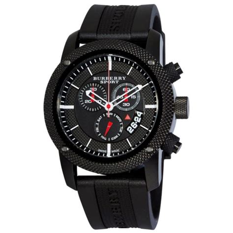 new burberry black men's watch bu7701|Burberry Endurance Chronograph Black Dial Black PVD Men's .